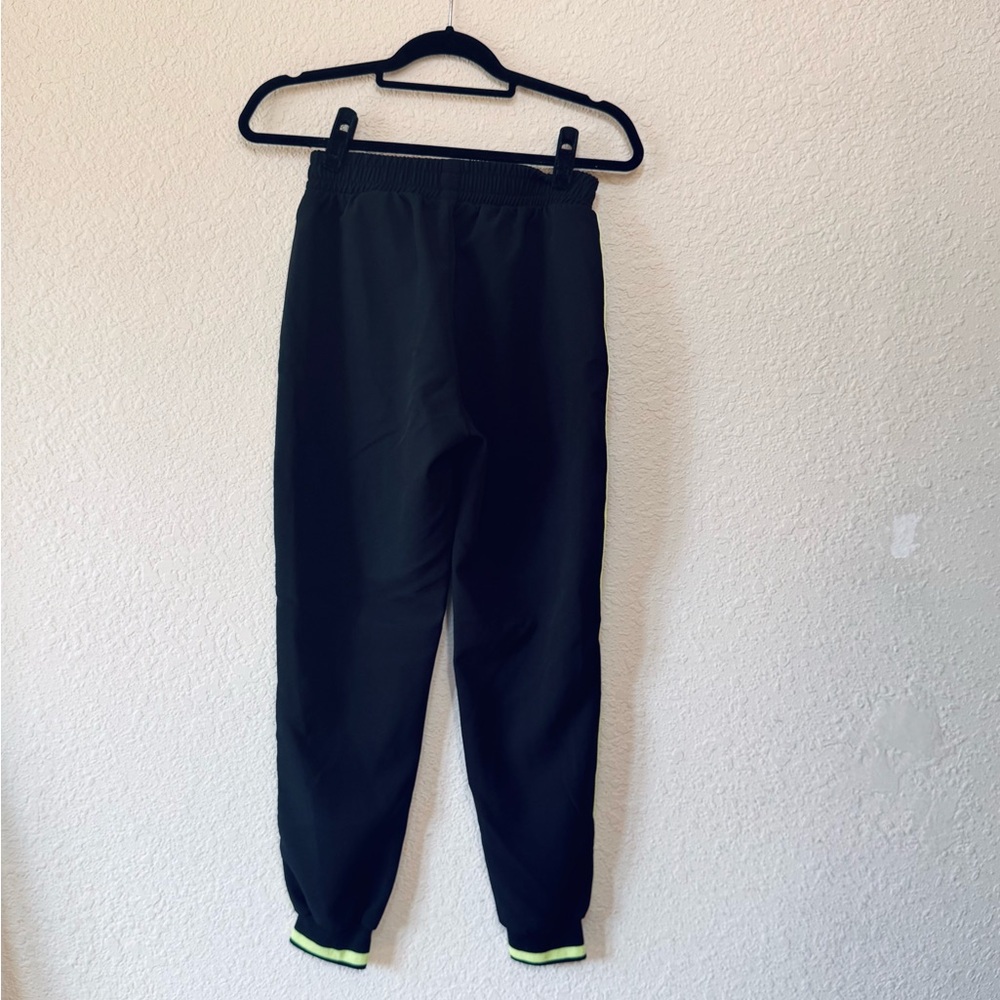 Zara Black Sweatpants with Neon Accents